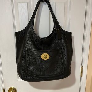 Coach leather tote